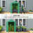 Greenhouse With Raised Garden Bed, Galvanized Steel Outdoor Greenhouse With Roll Up Door, 56" X 56" X 75", Dark Gray