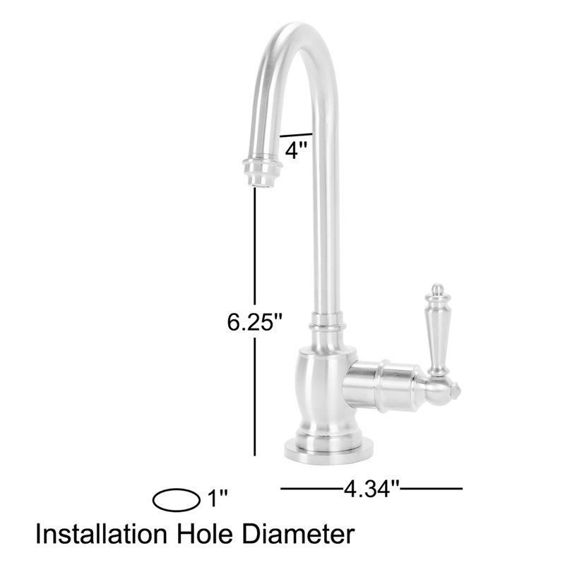 Distributeur d'eau froide C-Spout, Chrome