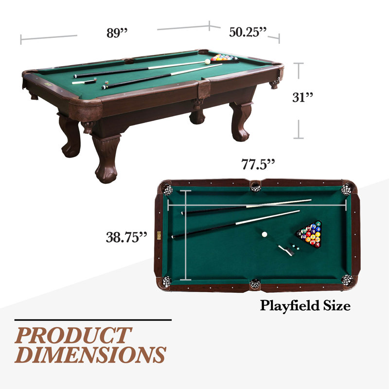 Table de billard de 7,5 pi avec accessoires de jeu Barrington Springdale