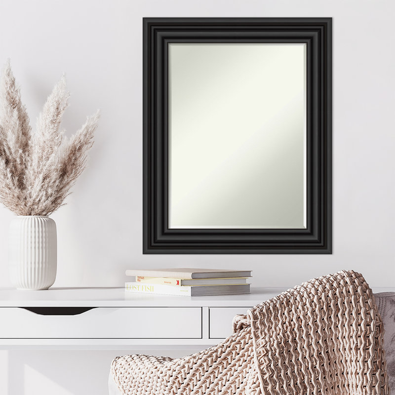 Giahna Wood Flat Wall Mirror
