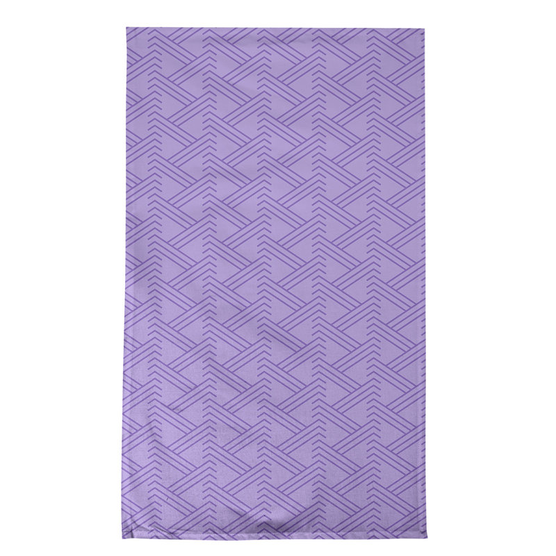 Torchon à thé zigzag classique, Mauve / Mauve clair, Polyester sergé