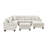 Sectional Sofa 111.8" U-Shaped Sofa Chenille Upholstered Sofa Couch With Movable Storage Ottoman For Living Room-1427598220