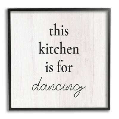 «This Kitchen Is For Dancing», estampe numérique encadrée par Lil 'Rue