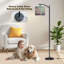  Lampe sur pied à arc Arc à papillons magiques en fleurs pastels doux Grand lampadaire moderne à DEL Abat-jour réglable en lin 3 températures de couleur
