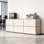 Armoire de rangement moderne et modulaire en métal avec tablettes réglables, organisateur de bureau polyvalent avec portes à fermeture en douceur, armoire en acier robuste pour bureau à domicile, salon, entrée ou cuisine