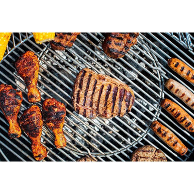 Dakota Fields Aydrik 35 cm W Kamado Grill / Smoker Combo Charcoal Grill Gas & Charcoal Combo Grill