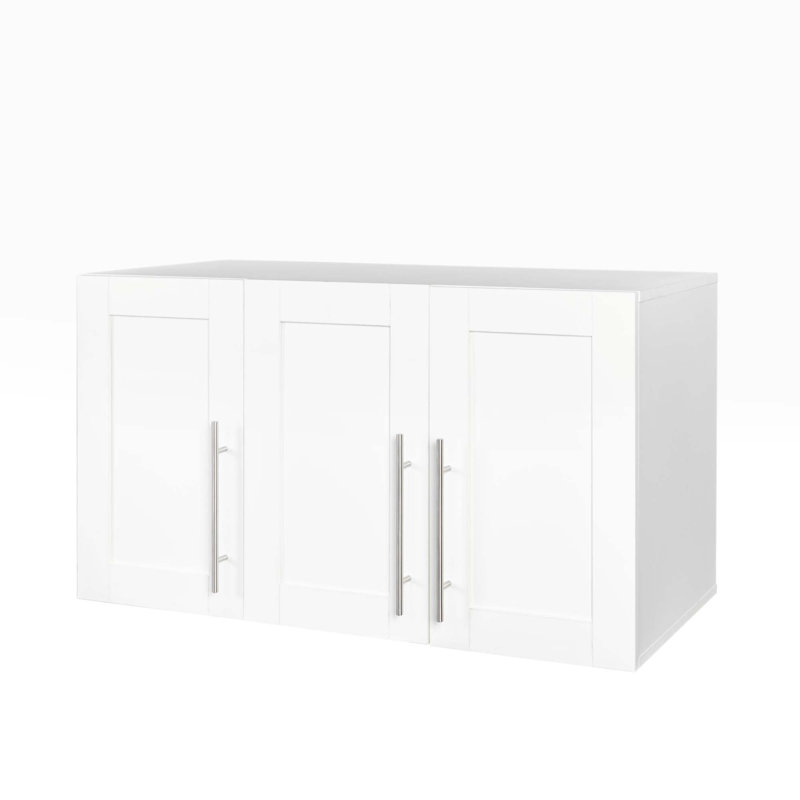 35.43'' W x 19.69'' H White Manufactured Wood Standard Wall Cabinet