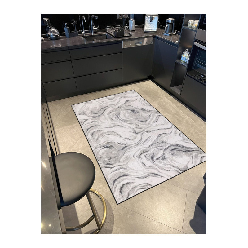Tapis décoratif gris Creative Creative, Sous-tapis rectangulaire 5 pi 1 po x 7 pi 7 po inc