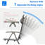 Ensemble de 2 chaises de patio pliantes en tissu textilène