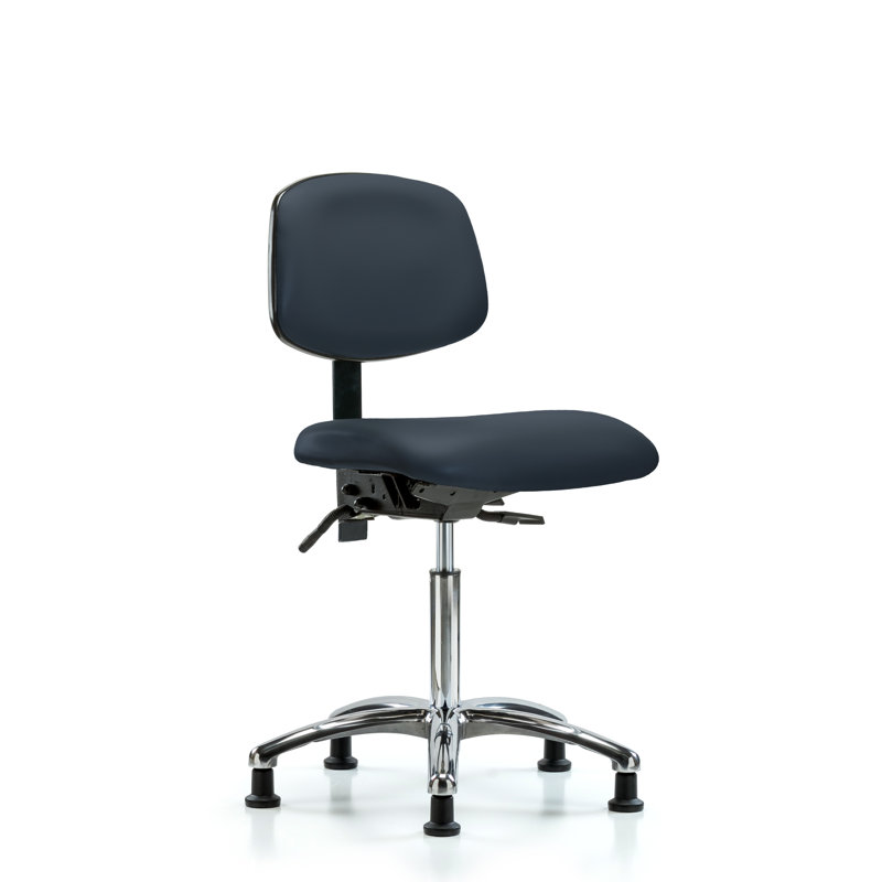 Chaise de travail Landon, Bleu impérial, Inclus, Patins