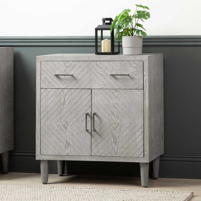 Hassania 80.5cm Wooden Sideboard for Living Room Furniture, 2 Door 1 Drawer Buffet Cabinet