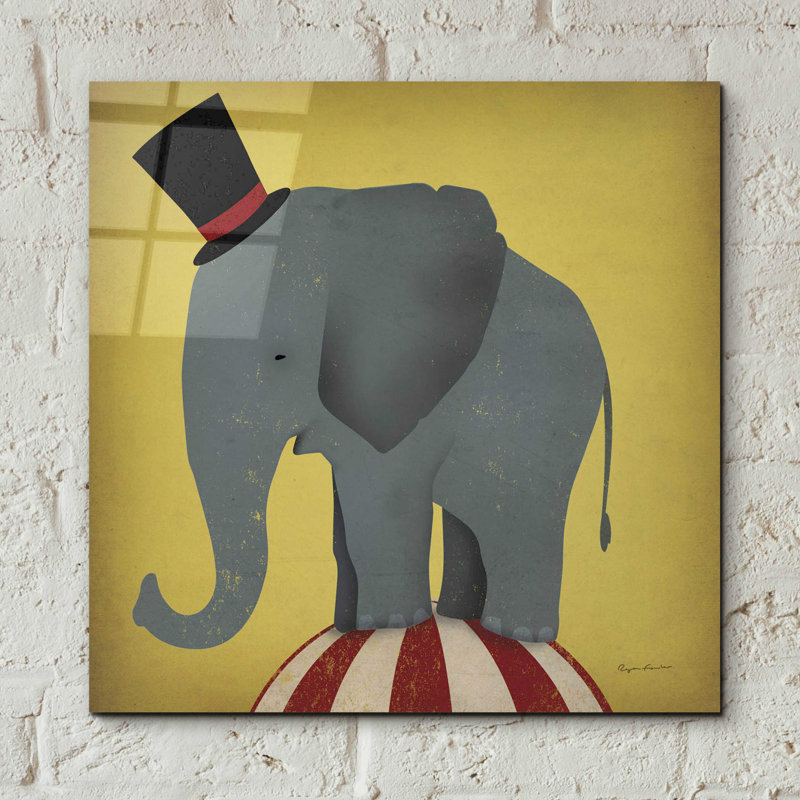 «Circus Elephant» par Ryan Fowler, H 12 po x l 12 po x P 0,13 po