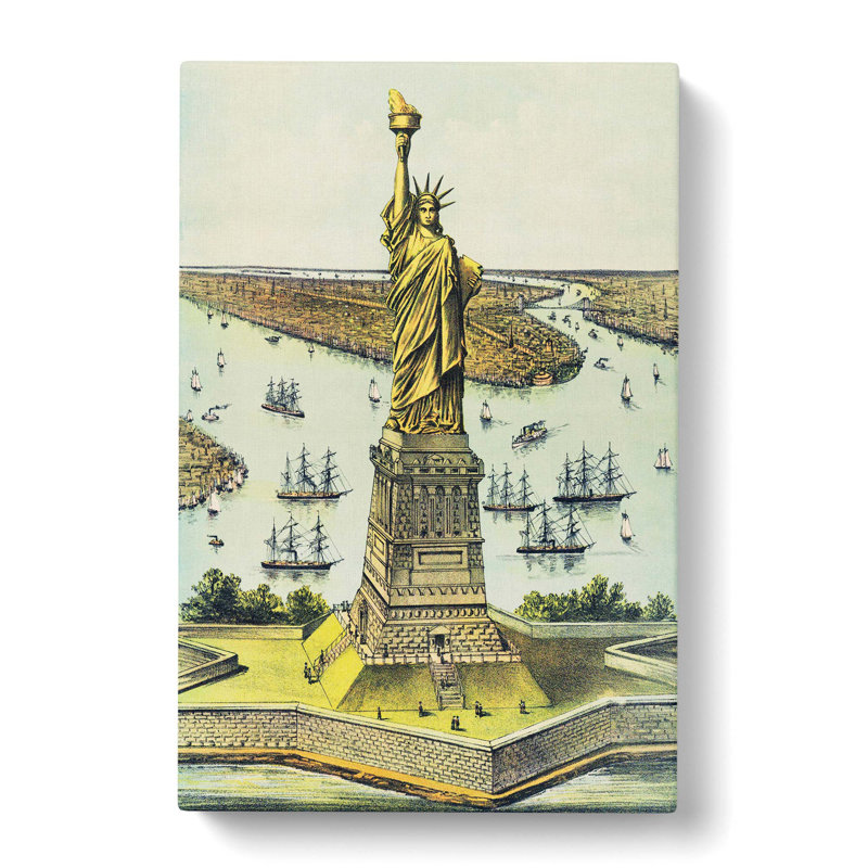 Statue Of Liberty In New York City - Wrapped Canvas, 50cm H x 35cm W x 3cm D