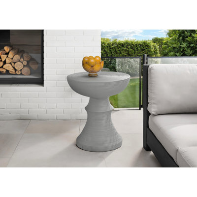 Table d'appoint d'extérieur moderne 25 "h