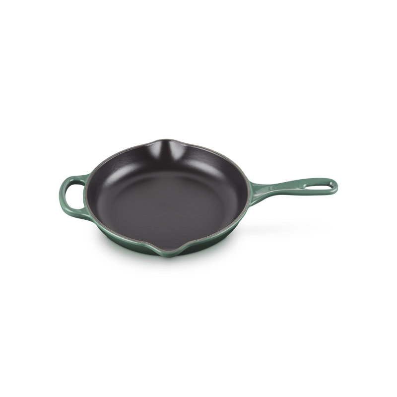 Le Creuset Signature Cast Iron Round Skillet, 9 In. - Blue Riviera, Cerise