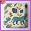 Illustration de couvre-lit animal à motif de feuilles de léopard-125033248