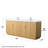 Elan TK 84" Freestanding Double Bathroom Vanity with Cultured Marble Top-108351836-108351838-108351837