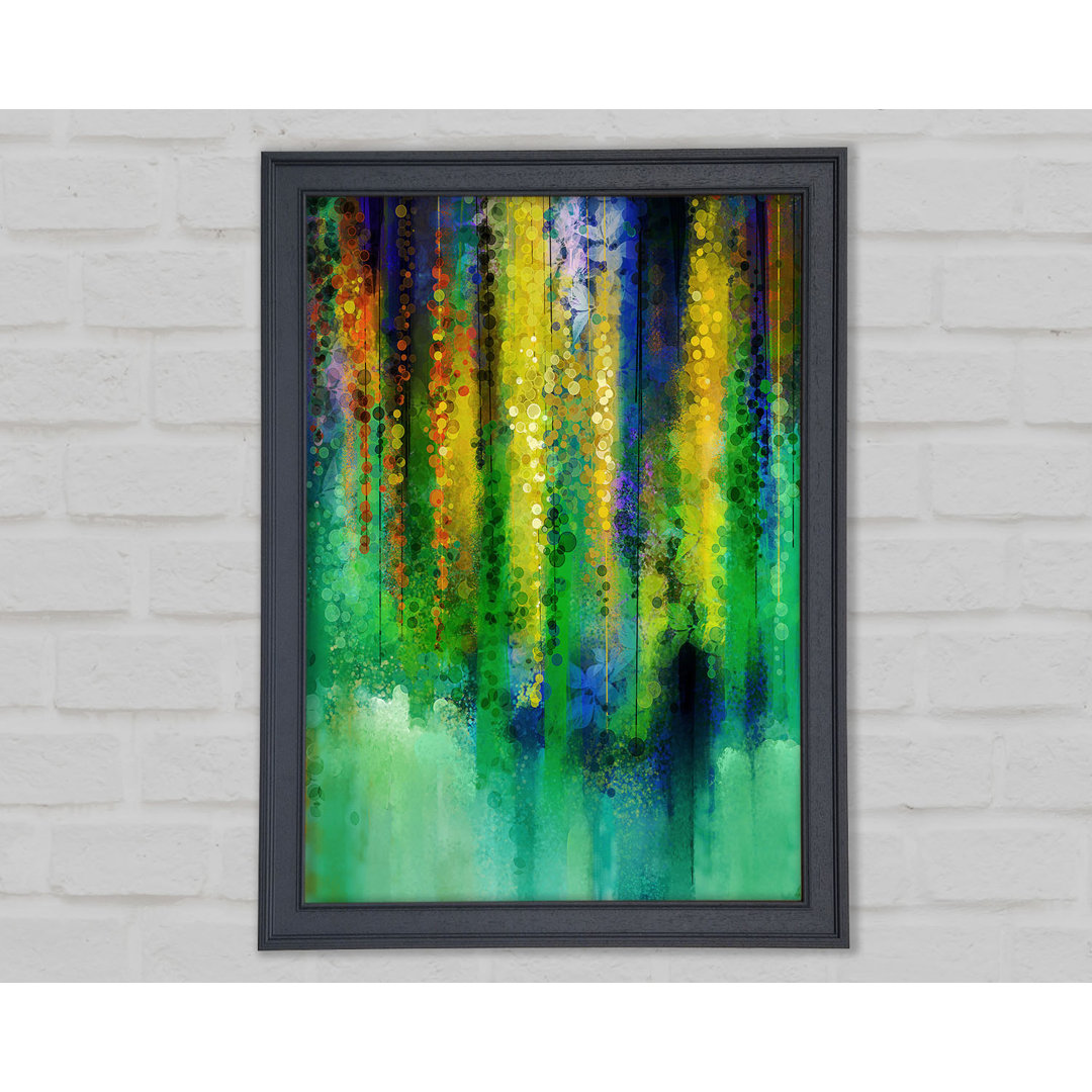 Gerahmtes Leinwandbild Abstract Willow Tree