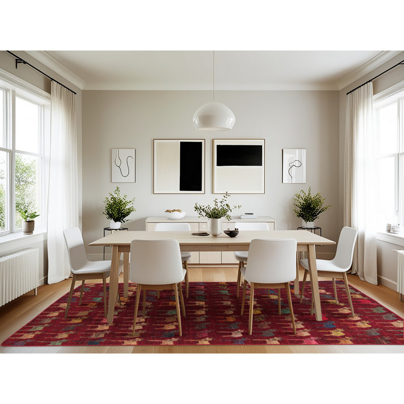 Aadarsh Abstract Indoor Rug, Rectangle 7' x 10'
