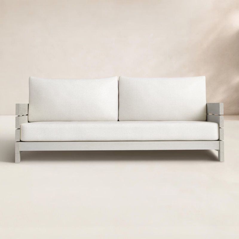 70.1'' Wide Straight Eucalyptus Loveseat with Cushions