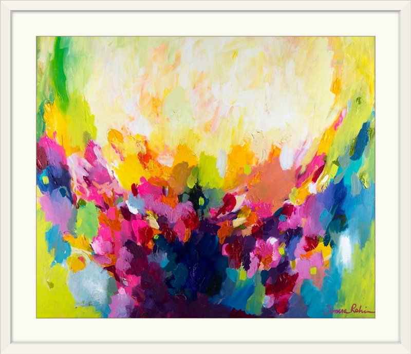 Reproduction d'art, "Rebborn" par Fultonham, H 28 po x l 32 po x P 1 po, Cadre blanc