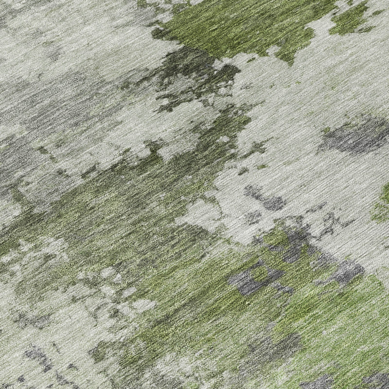 Machine Washable Indoor/Outdoor Jocelyn ACN2144 Abstract Rug, Rectangle 10' x 14'