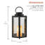 Lanterne hexagonale en métal à piles avec lumières DEL-52674978