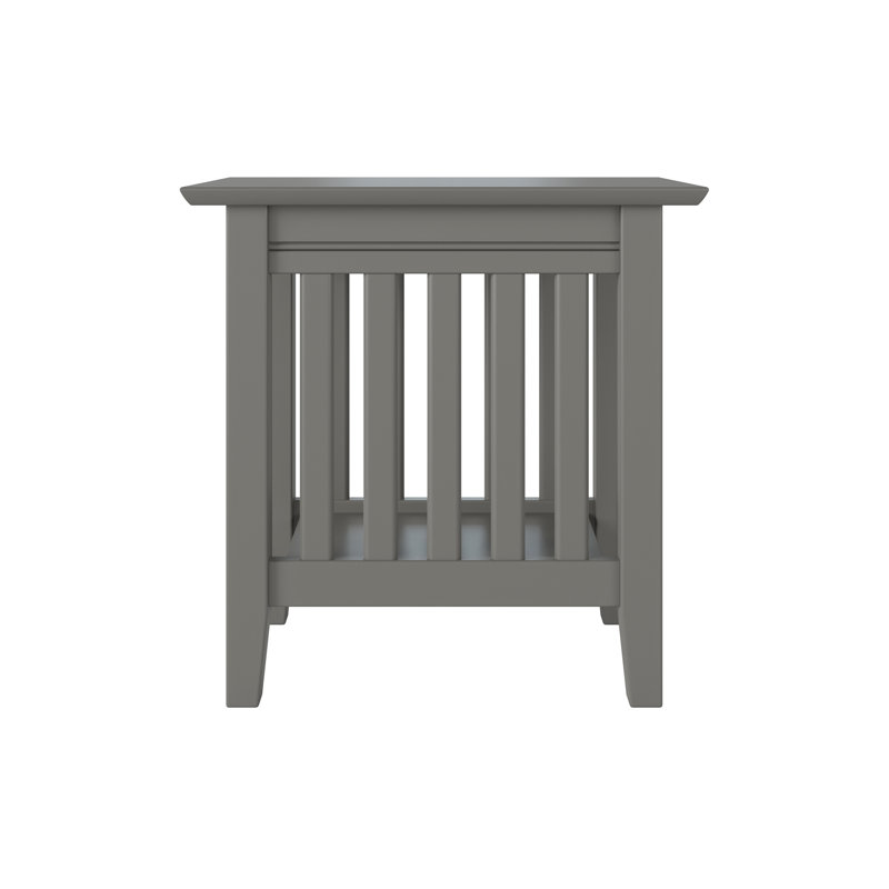 Table de bout en bois massif Jarrah, Gris