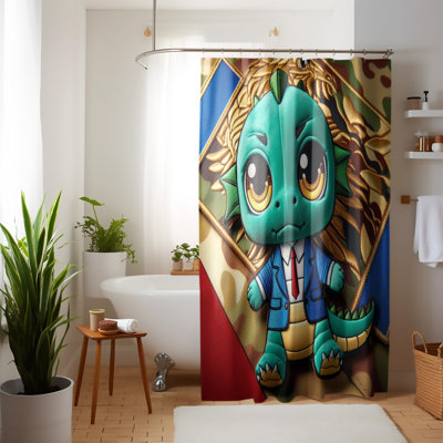 Rideau de douche abstrait Pari avec doublure inclus