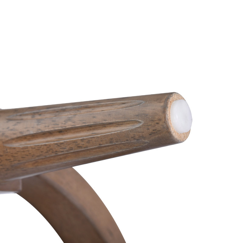 Tabouret de comptoir pivotant de 26 à 30 po de hauteur avec structure en bois massif, Dark Walnut, Dark Walnut, 4