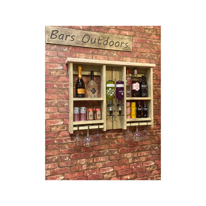 Kircher 95cm Solid Wood Bar Cabinet