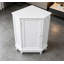 Armoire de salle de bain Armoire de rangement de coin triangulaire avec tablette ajustable 