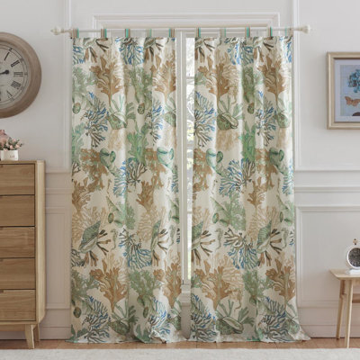 Greenland Home Fashions Atlantis Window Panel Pair