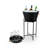 Black Beverage Tub with Stand & Tray