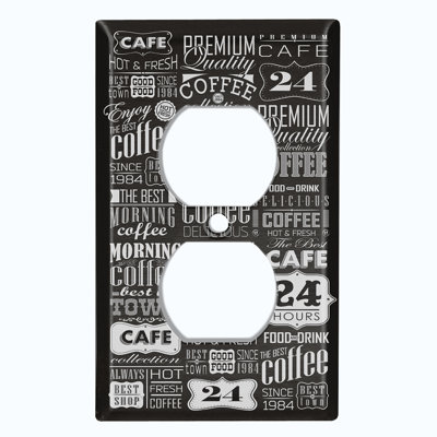 Food & Beverage Themed 1 - Gang Duplex Outlet Standard Wall Plate