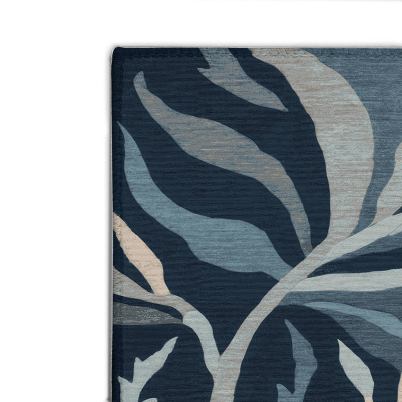 Tapis intérieur et extérieur bleu Nature, Rectangulaire 2 pi x 3 pi