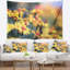 Tapisserie florale jaune et jaune souci-28487954