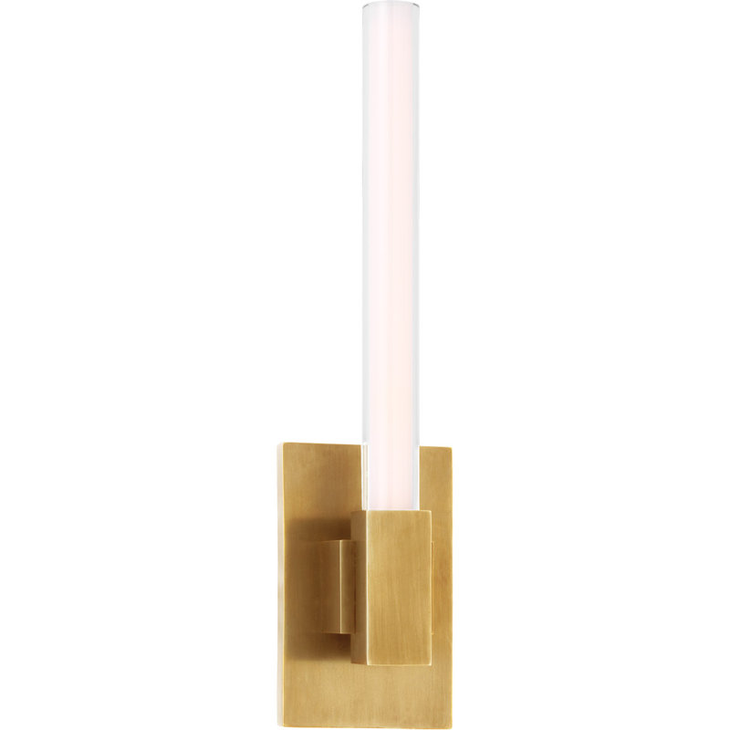 Ian K. Fowler Mafra Small Sconce, Hand-Rubbed Antique Brass