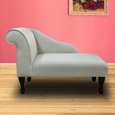 Cream Velvet Mini Chaise Longue