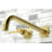 Kingston Brass Concord Two-Handle 3-Hole Wall Mount Roman Tub Faucet-59137464-60120187