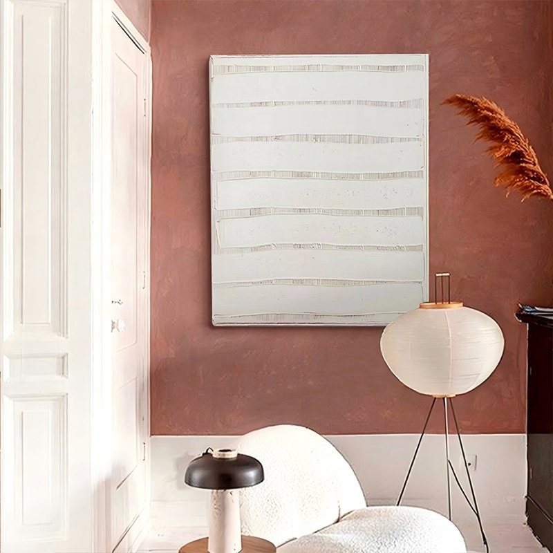 Art mural Mid-Century moderne en toile pour salon, H 39,37 po x l 27,56 po