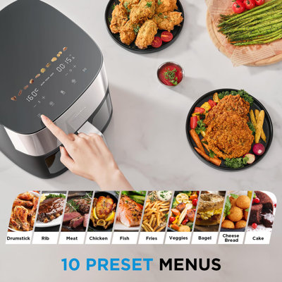 Comfee 6.5L Air Fryer with Upper and Lower Double Tube Heating LED Display