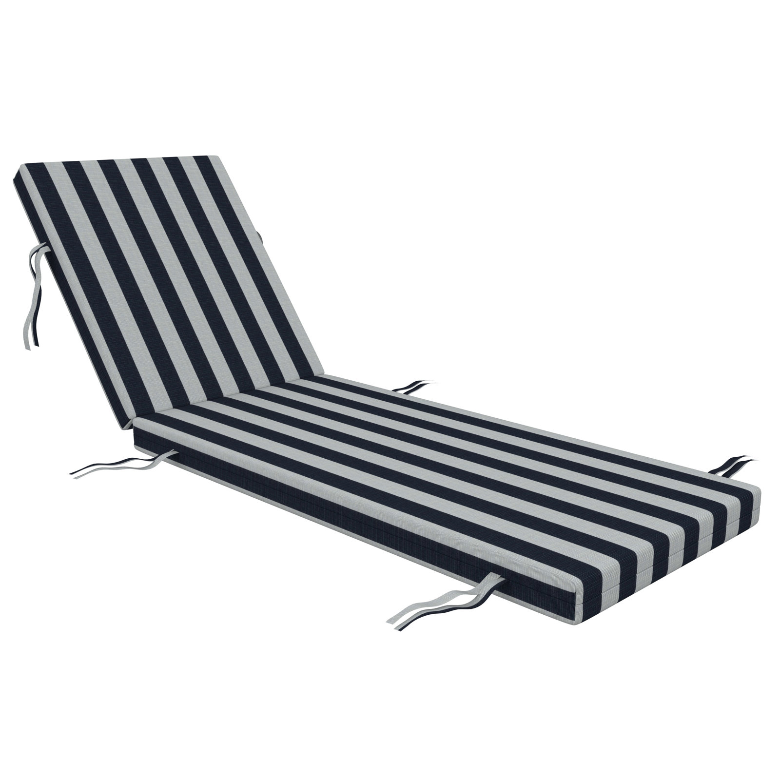 Lani Sunbrella Outdoor Chaise Lounge Cushion, Expressive Mist, 22.5" W x 47" D