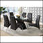 Ensemble de 2 chaises d'appoint rembourrées en similicuir-1736188817
