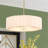 24" 5-Light Pleated Drum Chandelier-1404054216