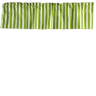 Raice Cotton Blend Striped Tailored Window Valance