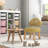 Mushroom Kids Chair With Solid Wood Legs-1605859068