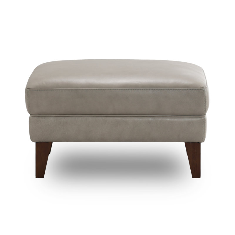 Walenty Top Grain Genuine Leather Ottoman