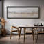 «Woodland Forest Landscape Tranquil Dawn Morning Mist Over The Lake», reproduction d'art sur toile-96074468-111176779
