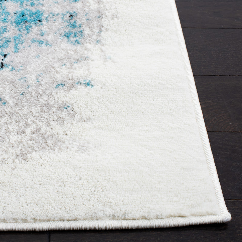 Skyler Performance Abstract Rug, Square 6'7"